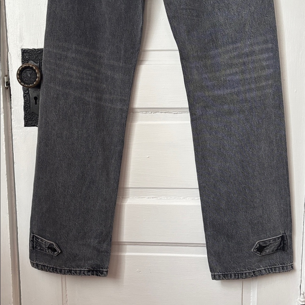 SANDRINE ROSE X FREE PEOPLE STRAIGHT LEG UTILITY JEANS - Picture 6 of 10